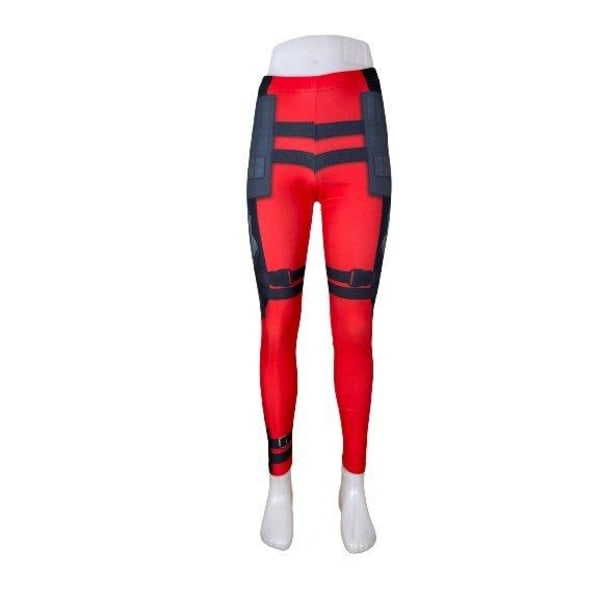 Punaiset leggingsit vahvalla painatuksella Red M