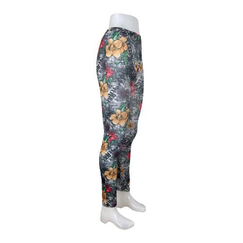 Kamouflage Leggings med Blommor Multicolor one size