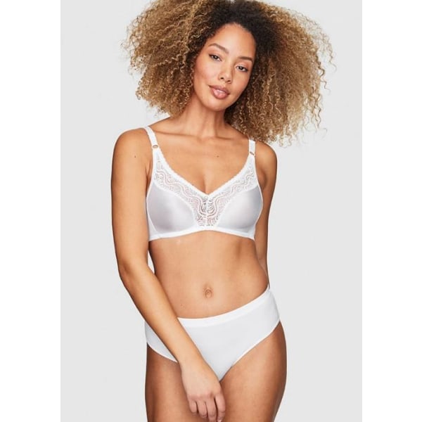 Abecita Glitter Formpressad Mjuk-BH Vit White 70/75A