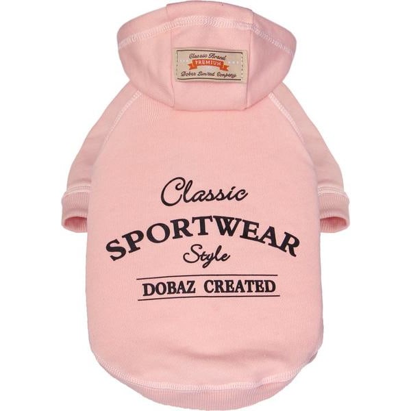 Hundkläder Hoodie Rosa kläder för hunden Pink S