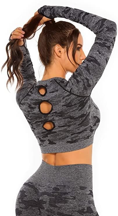Camo Crook Top Grey L