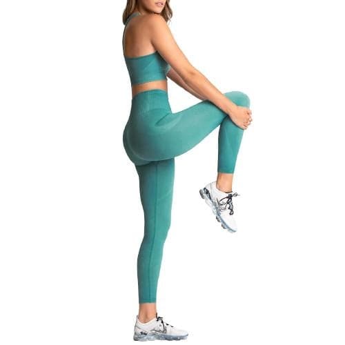 Ljusgröna Seamless Hög midja Tights  Leggings Light green S