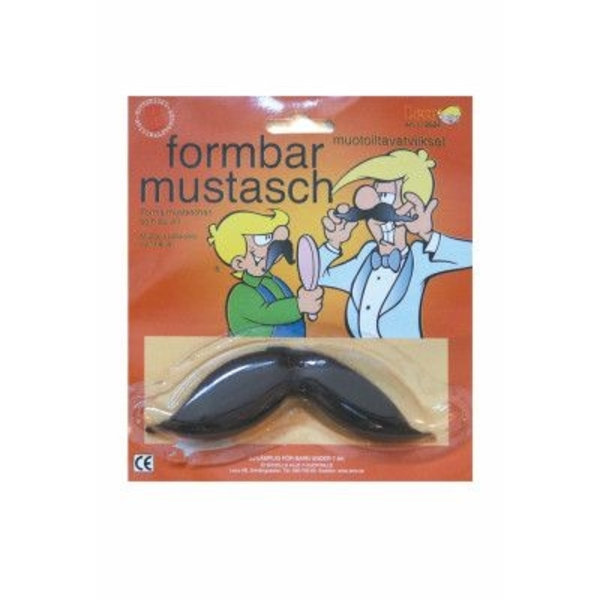 Formbar Mustasch Black one size
