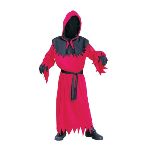 Djævelens kasket Rød/sort maskerade kostume til Halloween Red 128