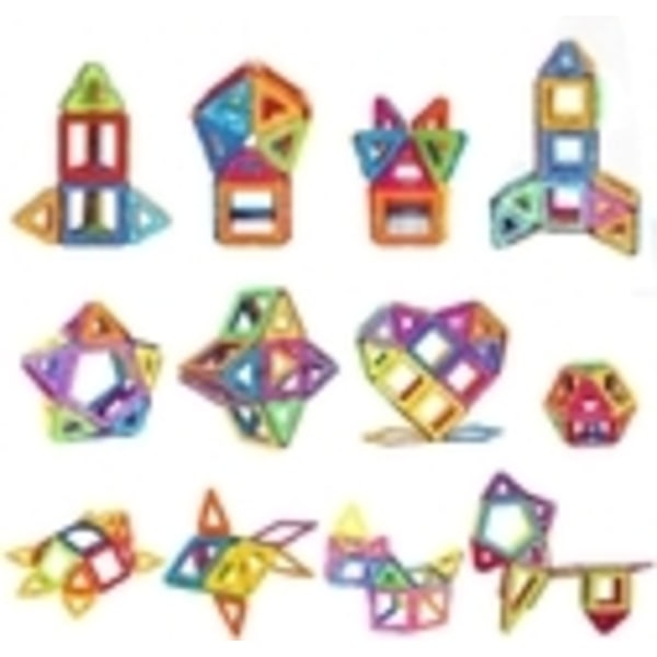 Magnetiske byggeklosser, designkonstruksjon, pedagogisk 40 stk