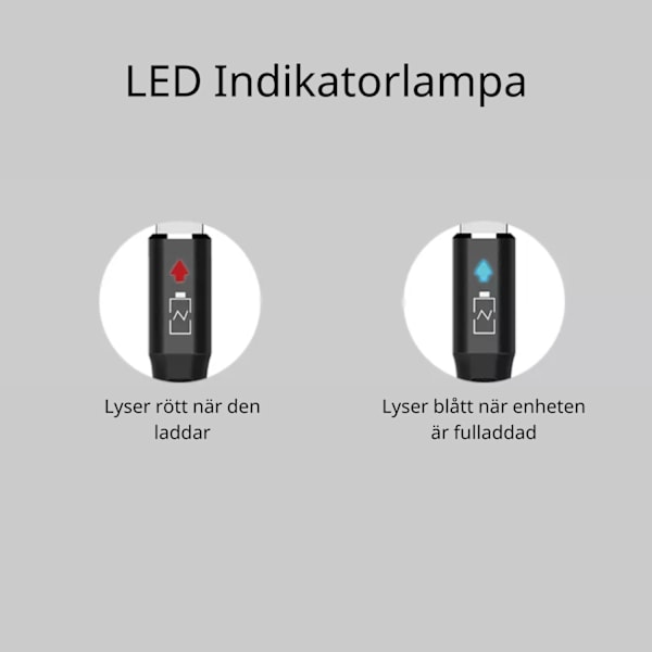 Snabbladdningskabel Micro-USB Laddningskabel Indikator 1M Röd