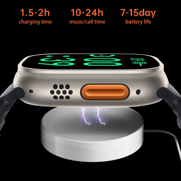 Watch 8 Ultra Smartwatch Til Mand Kvinde Fitness NFC Original 1:1 IWO Serie 8 BT Opkald Smart Watches Til Apple Android Telefon