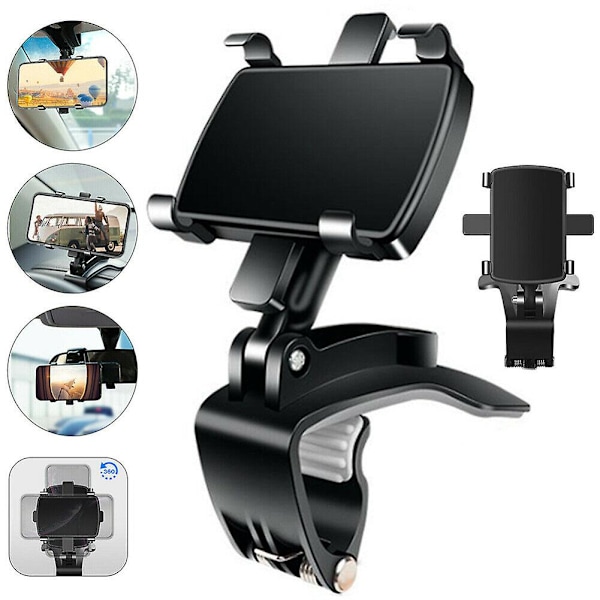 360° Rotterbar Telefonholder for Sykkel, iPhone Xiaomi, MTB, Moto, Motorsykkel Stativ Brakett Sklisikker Sykling 2X