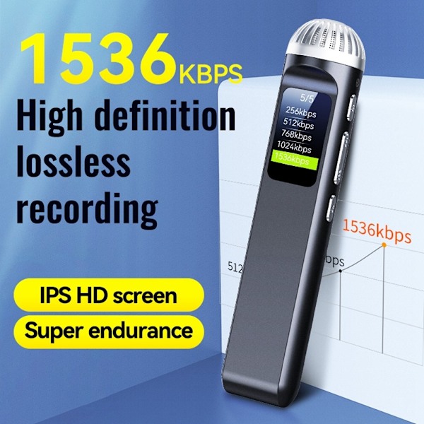 32GB digitaalinen ääninauhuri MP3-soitin Kohinanvaimennus nauhoituslaite sanelin
