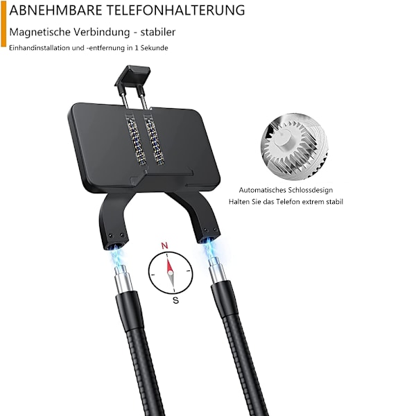 Mobiltelefonhållare Säng Universal Mobiltelefonhållare Svanhals Flexibel Lång Arm Nacke Mobiltelefonhållare Bord Multifunktionell Mobiltelefonhållare