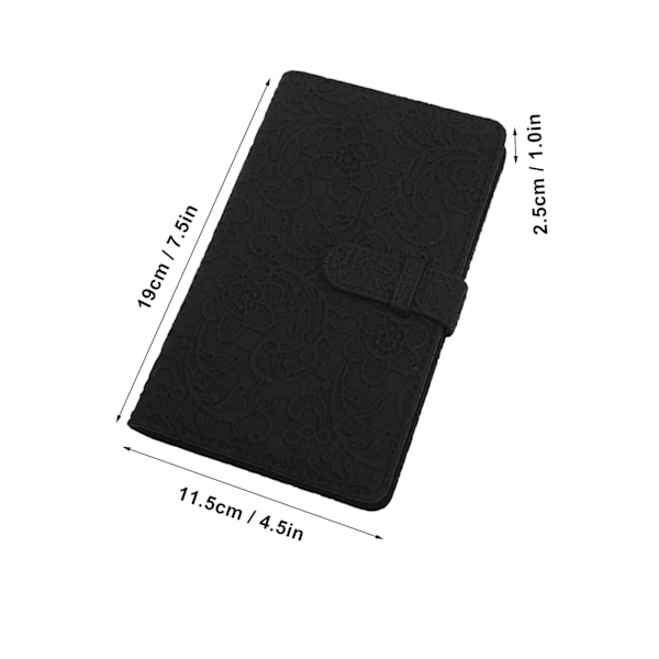 96 Lommer Mini Fotoalbum PU Lær Fotoalbum Stor Kapasitet Bildeoppbevaring Klips Holder for Fuji Film Instax Mini 12 11 Kredittkort Film