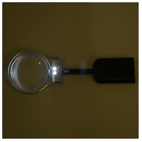 Lupp Mikroskop Fällbart Ställ 3x 60mm LED-ljus Urmakare