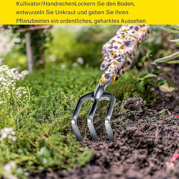 Rustfrit stål blomsterhakke, have spade, metalspade til børn - Perfet