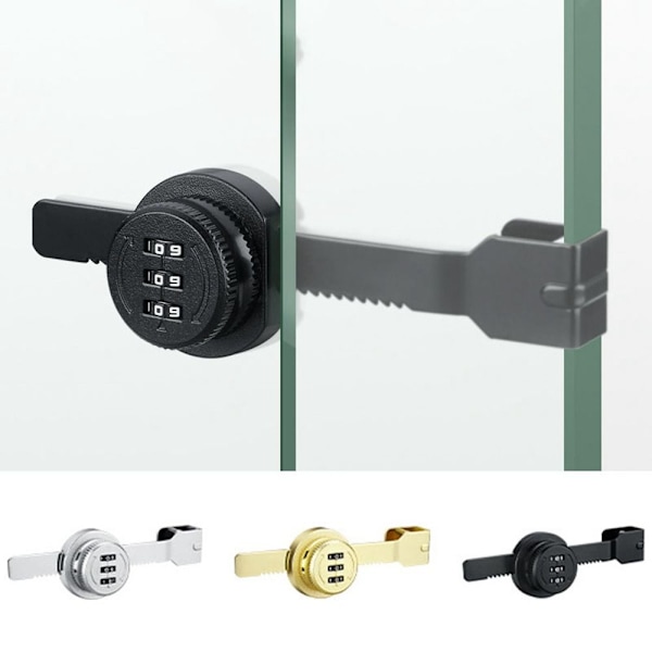 2 KPL Lasioveen Salasanalla Toimiva Lukko Vitriinille HOPEA 32MM hopea