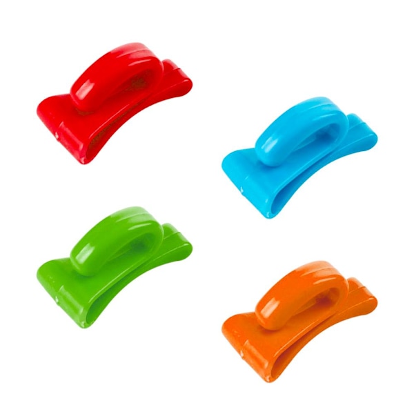 4x Väskkrokar - Blandade färger