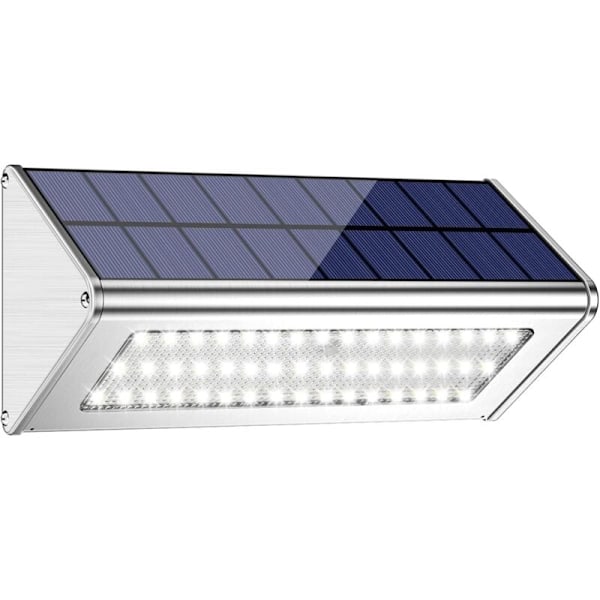 48LED 4500mAh solcelled utendørs lys, med aluminiumhus, vanntett IP65 for utendørs bruk, radarbevegelsesdeteksjon, sollys for hage, hage