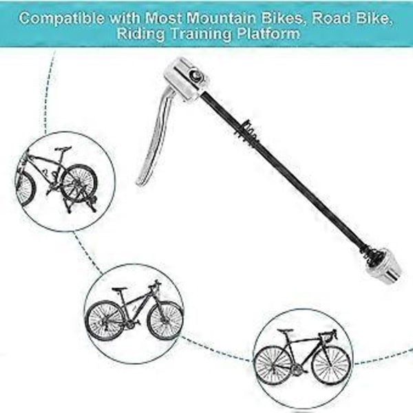 Snabbkoppling, Bakhjulsspärr, Cykeltränarspärr, Cykelspärr för Landsvägscykel Mountainbike (1st, Silver) -z