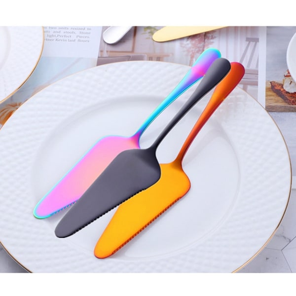 2-pack Bestick Gulddetaljer Bakspatel Bröllopstårtsspatel Tårtspatel Rostfritt Stål Resa