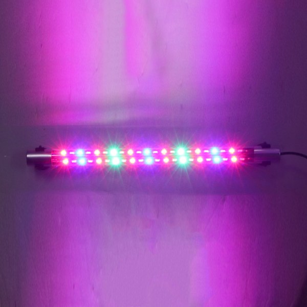 Akvarium LED-lampa 3 Färglägen Vattentät 2 Rader Pärlor Vatten Land Fisk Tank Lampa för Prydnadsfisk 220V ZY?P28 EU-kontakt