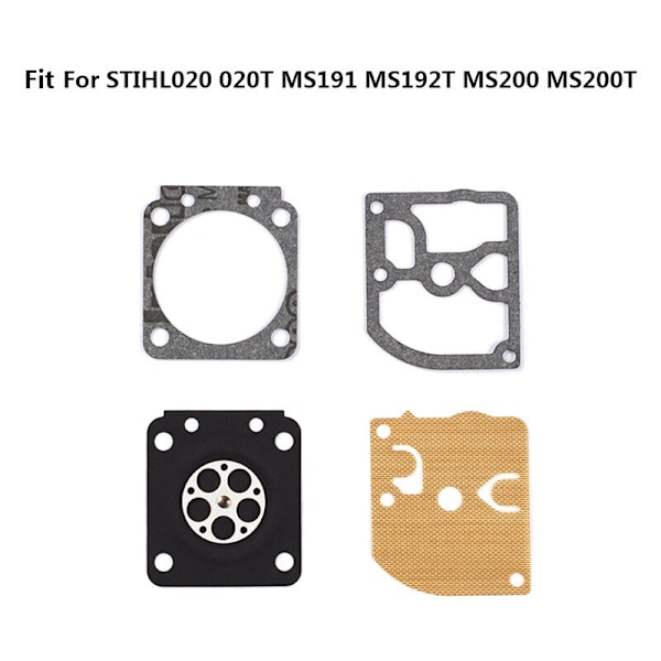 Ny forgasser reparasjonssett børstehoggere plenklipper tilbehør motorsag reparasjonssett Steele 020 020T MS191 MS192T MS200 MS200T