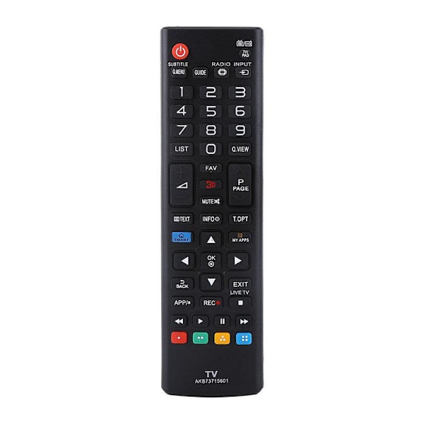 Universal fjernbetjening AKB73715601 til LG TV erstatning Sort
