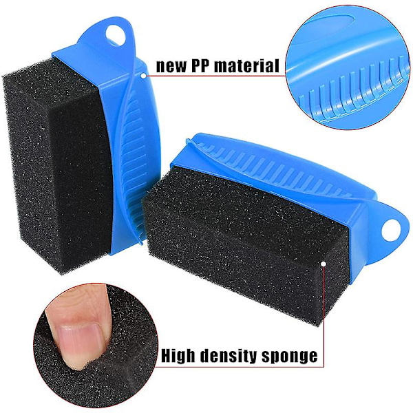 Bil Hjul Polerings Voks Svamp Børste Med Dæk Abs Vask Rengøring Dæk Kontur Dressing Applikator Puder Detalje Tilbehør|svampe, Klude &amp; 10x4x6cm