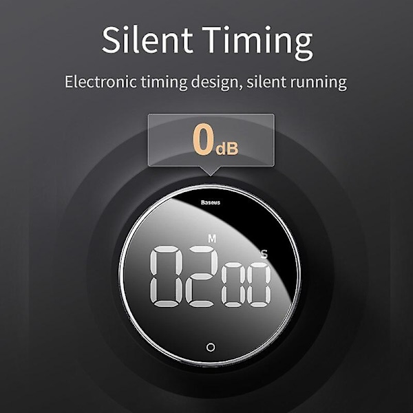 Magnetisk Kökstimer Digital Timer Manuell Nedräkning Väckarklocka Mekanisk Matlagningstimer Matlagningsdusch Studie Stoppur