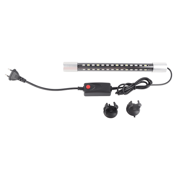 Akvarium LED-lampa 3 Färglägen Vattentät 2 Rader Pärlor Vatten Land Fisk Tank Lampa för Prydnadsfisk 220V ZY?P28 EU-kontakt