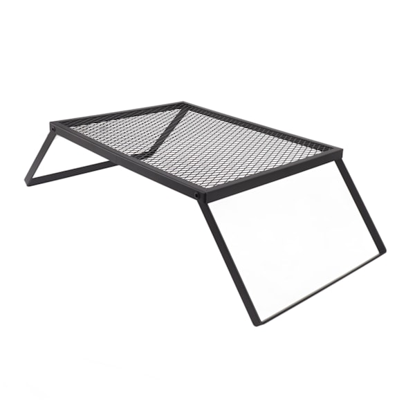 Foldbar Lejrgrill Højtemperaturbestandig Højtydende Bærbar Udendørs Campinggrill til Picnic Have Terrasse 40 X 30cm Standard Konfiguration