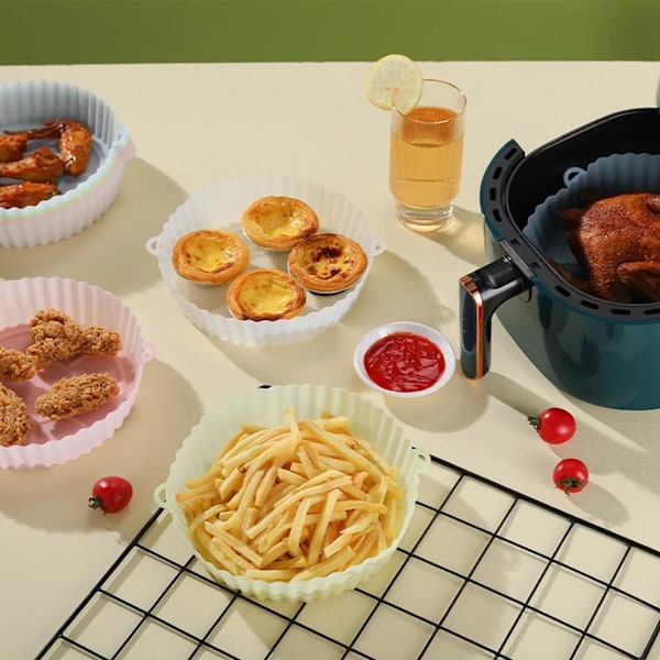 Airfryer Silikoneform - Kurv til airfryer MultiColor