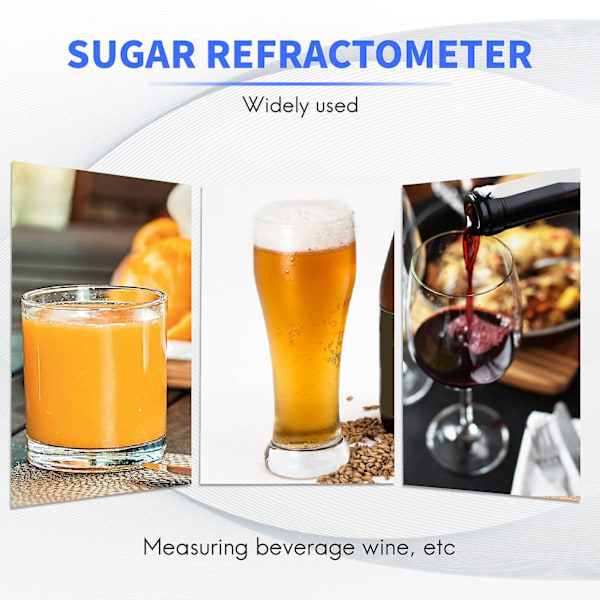 Refraktometer - Refraktometer 0-90% Brix, Sockerhalt
