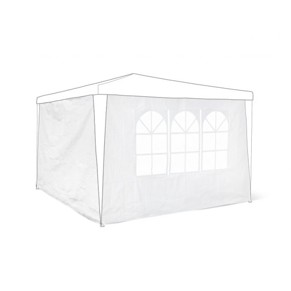 Paviljong sidevegger sett med 2