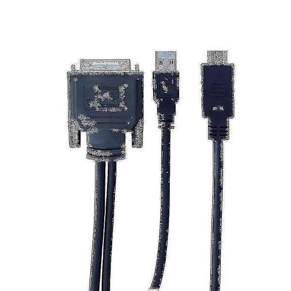 DVI M1-DA 30+5 -nastainen HD-yhteensopivaan kaapeliin Dual Link+ USB-projektorikaapeli 1,7 m