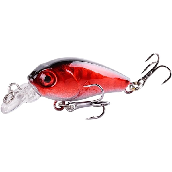Fargerike wobblere i sett - 6 stk, 4,5 cm, 3,8 g
