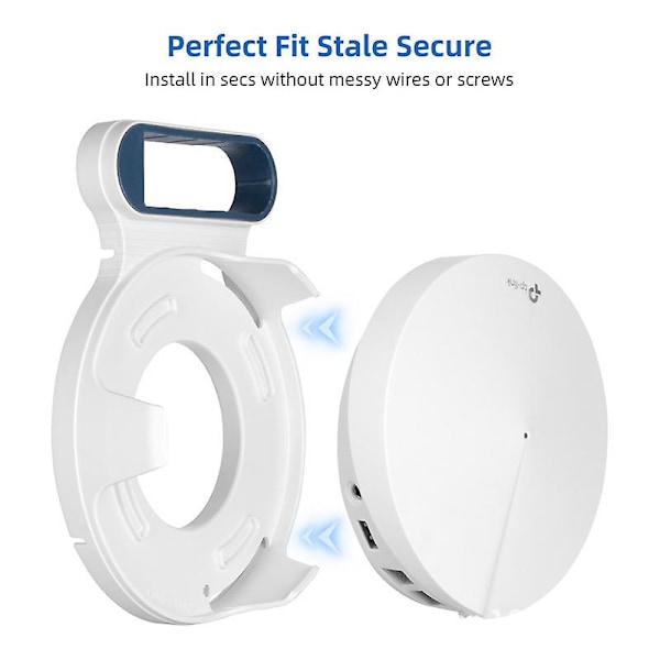 Väggfäste Tp-link Deco M9 Plus Router Säkert Fäste Och Skydd Väggmontering Utan