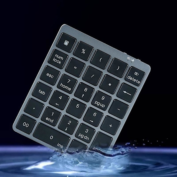 N970 Trådløst Bluetooth Numerisk Tastatur Med USB Hub Doble Moduser Multifunksjonsknapper Mini Numpad For Ac [DB]