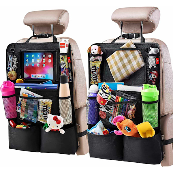 2 kpl Käytännöllinen auton takapenkin säilytystila tabletille ja tavaroille