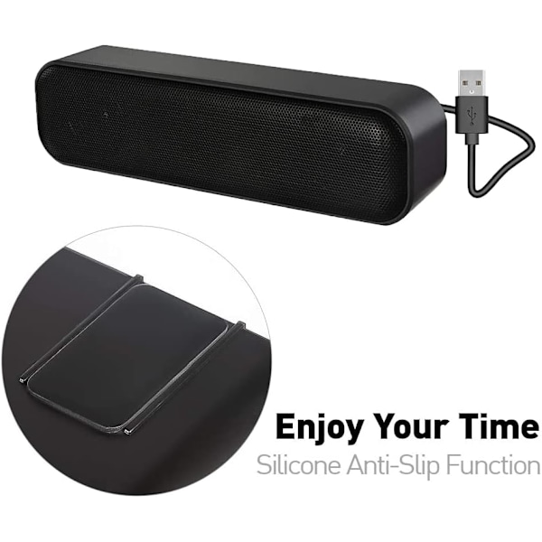 Högtalare, Datorhögtalare, USB PC-högtalare för skrivbord, dator,
