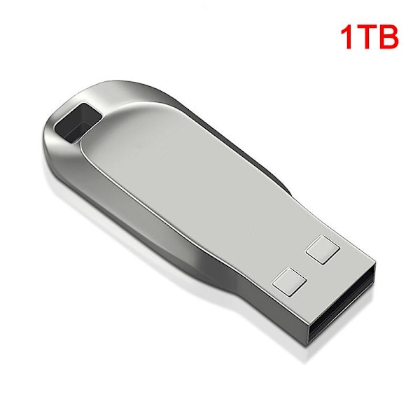 USB 3.0 2TB Flash-enhet Pendrive Höghastighetsdatalagring Flash Disk Stick db Silver