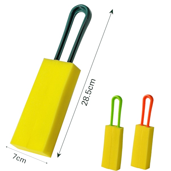 High Density Sponge Cup Brush with Long Handle Reusable Water Bottle Brush