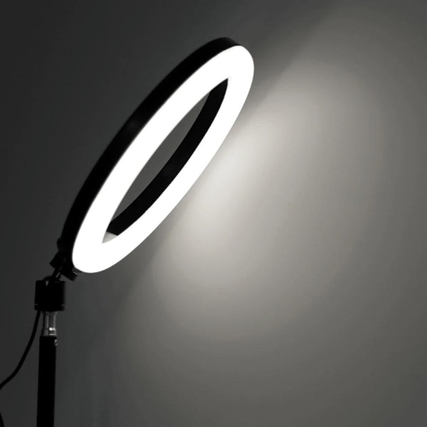 26 cm Selfie-lampe, Stativ & Mobilholder - Perfekt Belysning