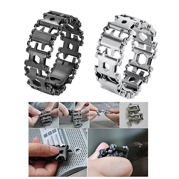 Multi-functional stainless steel tool bracelet, repair bracelet, stainless steel multi-tool