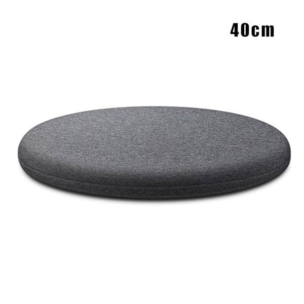 Rund Memory Foam-kudde Bekväm Ventilerande Vadderat Överdrag Tvättbar Matta För Hem Sovrum Vardagsrum Mörkgrå