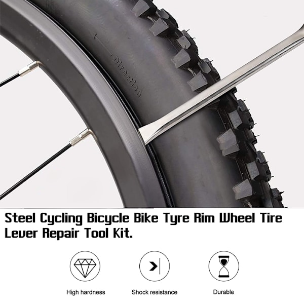 Metall däckjärn däckjärn däckjärn cykeldäck verktygskrok, metall däckjärn verktyg, cykeldäck järn, 3 stycken cykeldäck verktygskrok däckjärn