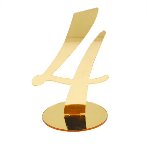 Wedding Table Numbers With Holder Base Acrylic Gold Silver Table Sign Seating Card