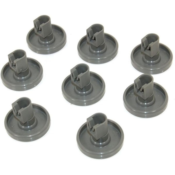 Set med 8 nedre korg hjul för Ikea diskmaskin
