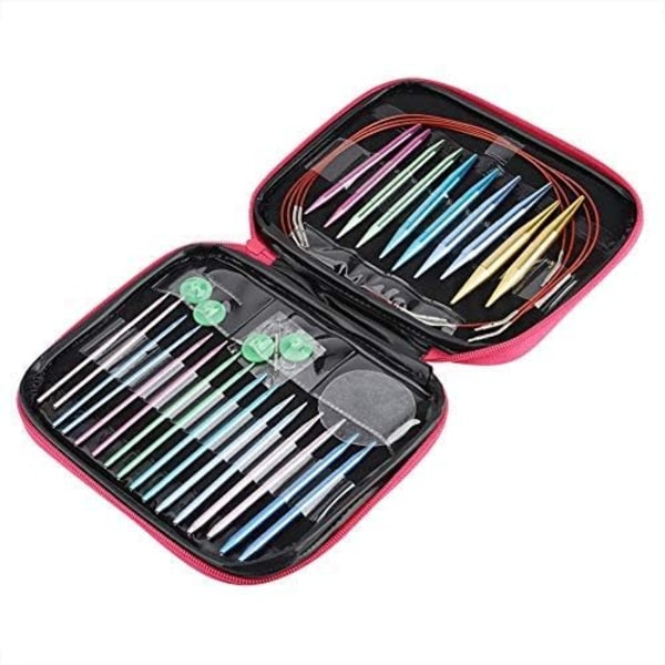 Interchangeable Circular Knitting Needles - Aluminium Interchangeable Circular Knitting Needle Set