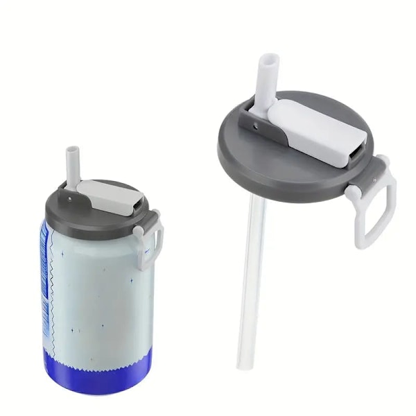 Reusable Can Lids With Straws