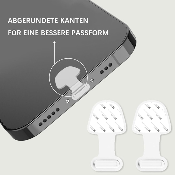 Mobiltelefoncover 7 stk. støvbeskyttelse, støvpropper, USB-C/Lightning
