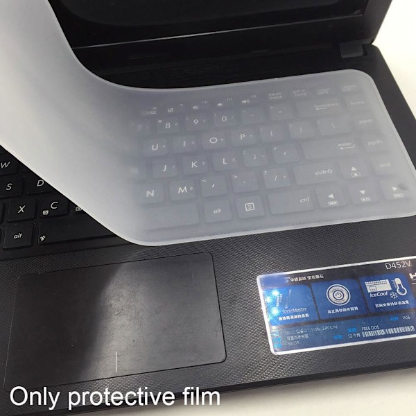 Silikone 14 tommer/15 tommer tastatur beskyttelsesfilm notebook du